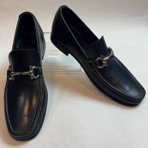 Salvatore Ferragamo - Black Loafer with Gancini Buckle